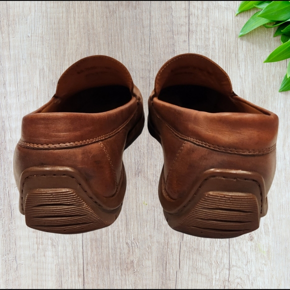 Ecco Comfort Zone Hand Sewn Leather Shoes Mens Size 44 US 11 WIDE‎ - Picture 4 of 10